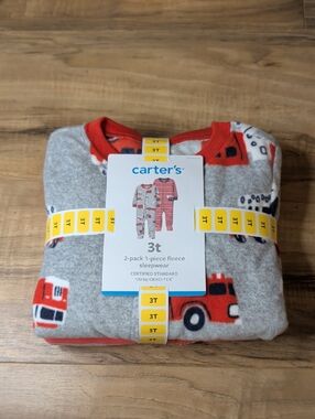 Carter's 2 Pack Fleece Footed Pajamas Size 3T
